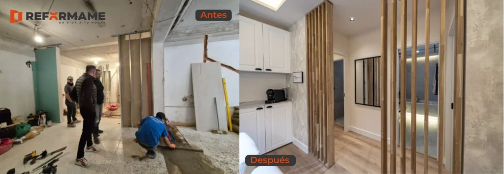 Antes y despues de reforma integral