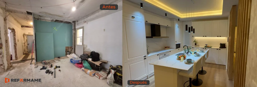 Antes y despues de reforma integral