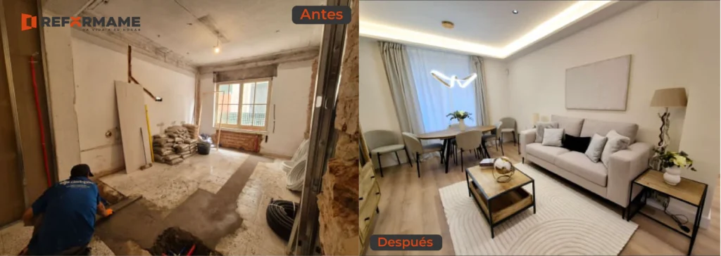 Antes y despues de reforma integral